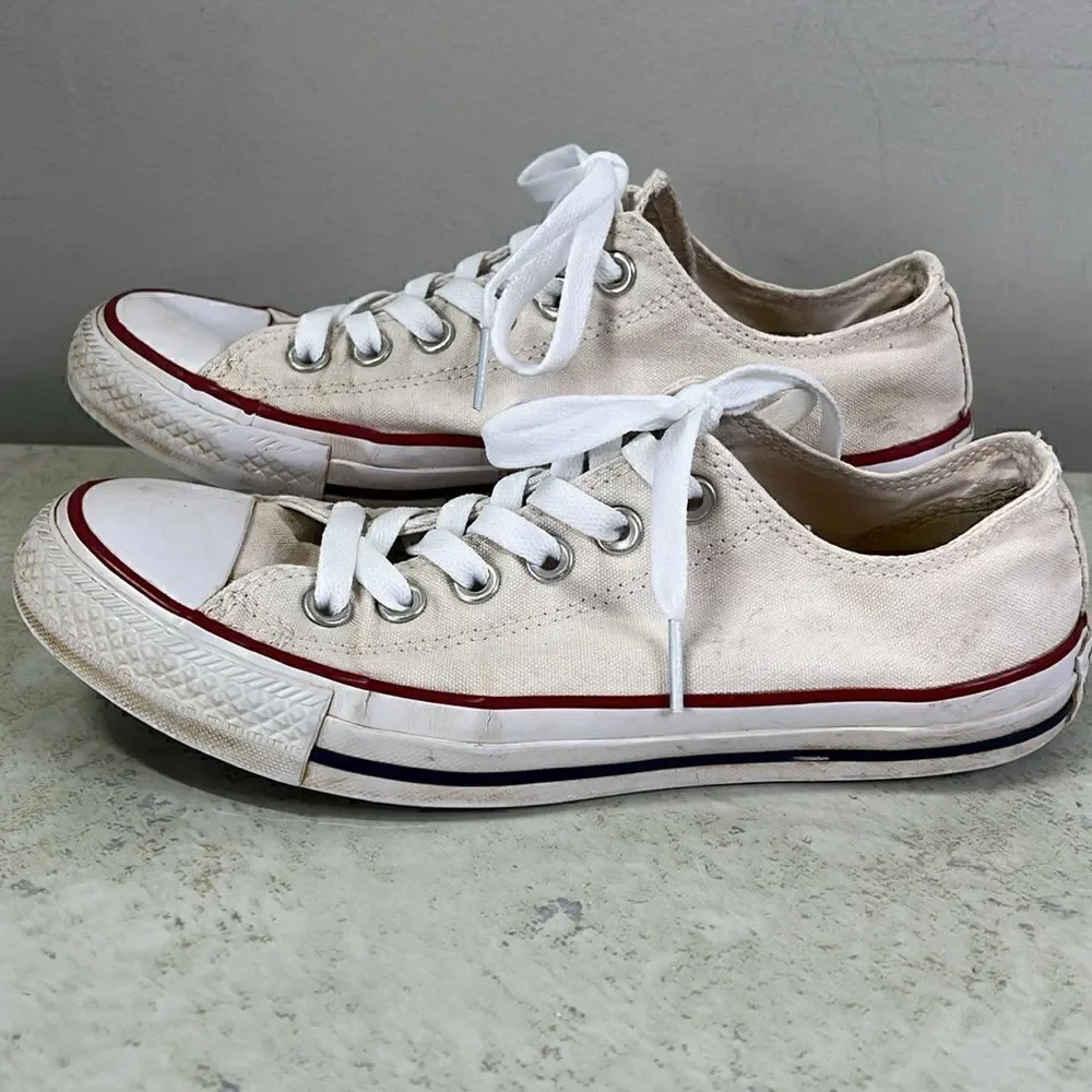 Converse Loved White Sneakers M6W7.5 - Picture 4 of 8